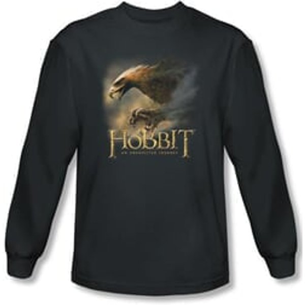 The Hobbit Shirt Movie Unexpected Journey Eagle Charcoal Long Sleeve
