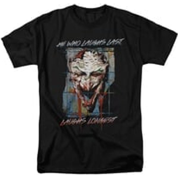 The Joker Shirt Laughs Longest Black T-Shirt