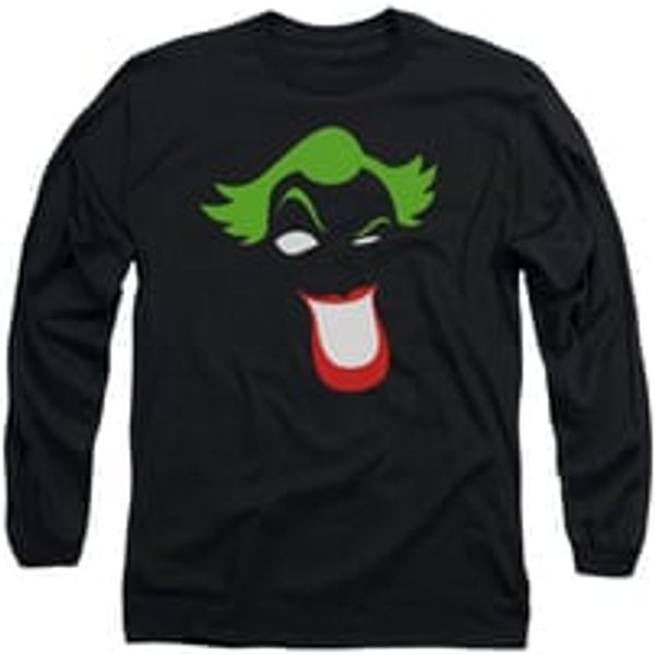The Joker Shirt Simplified Long Sleeve Black Tee T-Shirt
