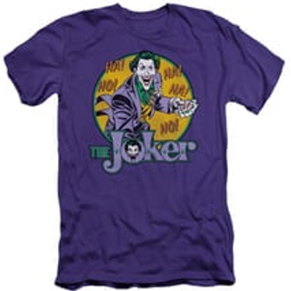 The Joker Shirt Slim Fit Cards Purple T-Shirt