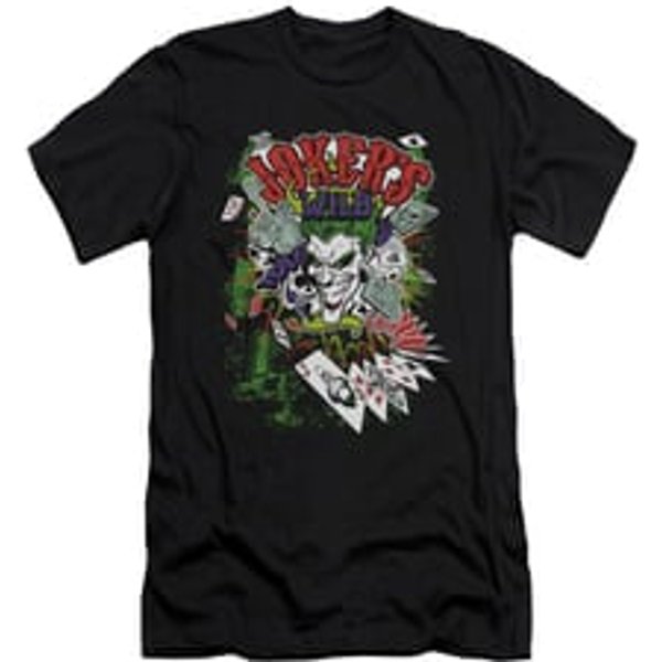 The Joker Shirt Slim Fit Jokers Wild Black T-Shirt