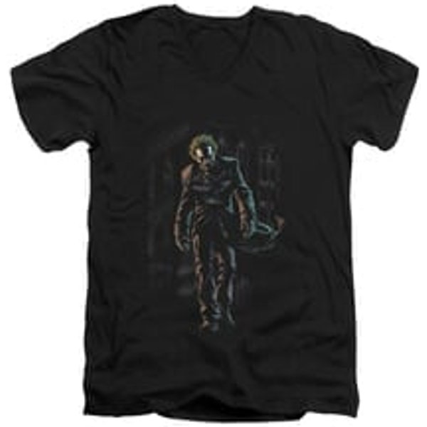 The Joker Shirt Slim Fit V-Neck Joker Leaving Black T-Shirt