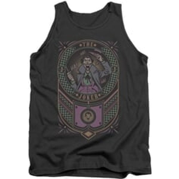 The Joker Shirt Tank Top Checkered Charcoal Tanktop