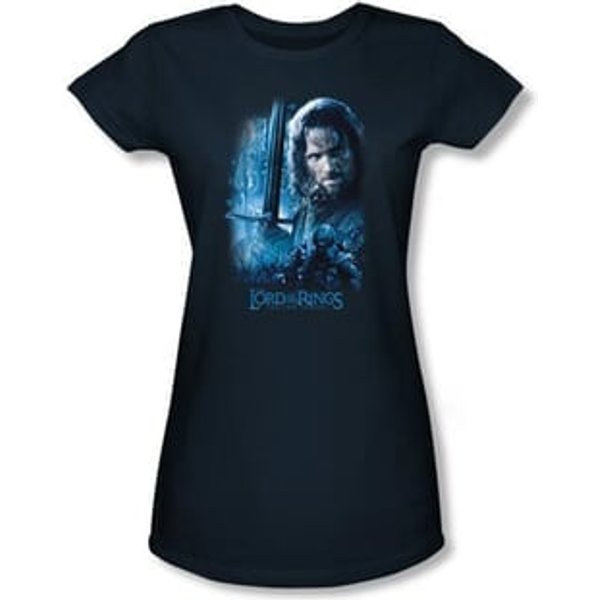 The Lord Of The Rings Juniors T-Shirt Aragorn Navy Blue Tee Shirt