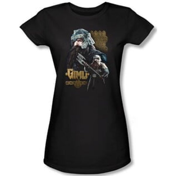 The Lord Of The Rings Juniors T-Shirt Gimli Black Tee Shirt