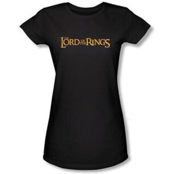 The Lord Of The Rings Juniors T-Shirt LOTR Logo Black Tee Shirt