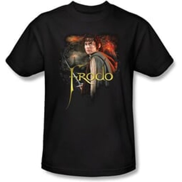 The Lord Of The Rings T-Shirt Frodo Adult Black Tee Shirt