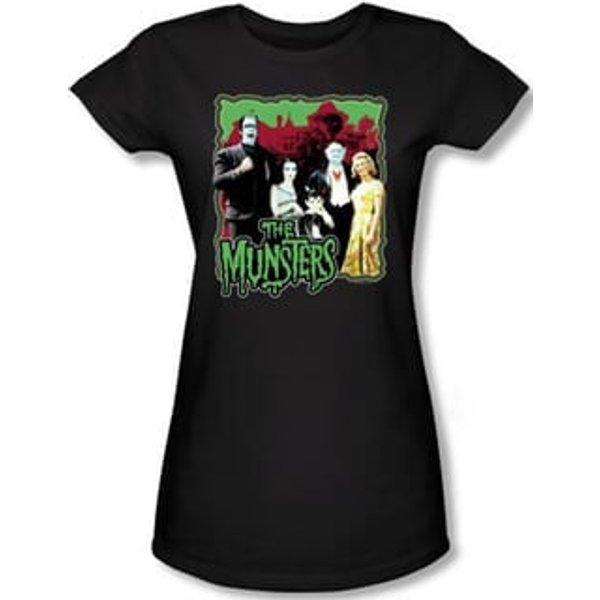 The Munsters Juniors T-shirt Normal Family Black Tee Shirt