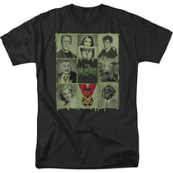 The Munsters Shirt Blocks Black T-Shirt