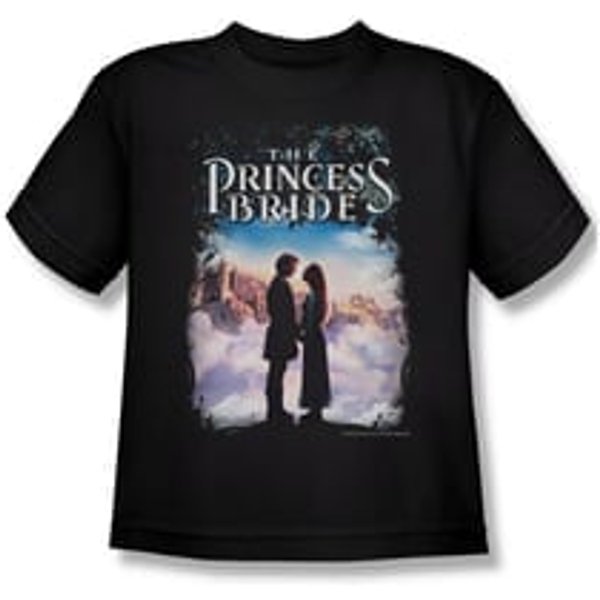 The Princess Bride Shirt Kids Storybook Love Black Tee T-Shirt