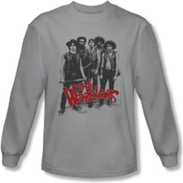 The Warriors Shirt Gang Long Sleeve Silver Tee T-Shirt