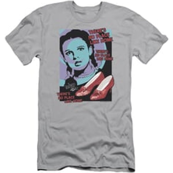The Wizard Of Oz Slim Fit Shirt Click 3 Times Silver T-Shirt