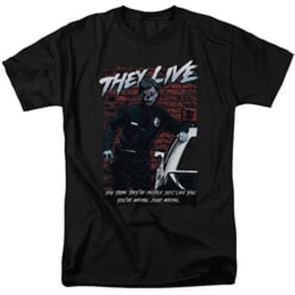 They Live Shirt Dead Wrong Black T-Shirt