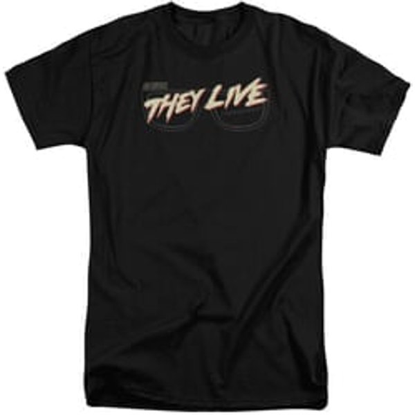 They Live Shirt Glasses Logo Tall Black T-Shirt