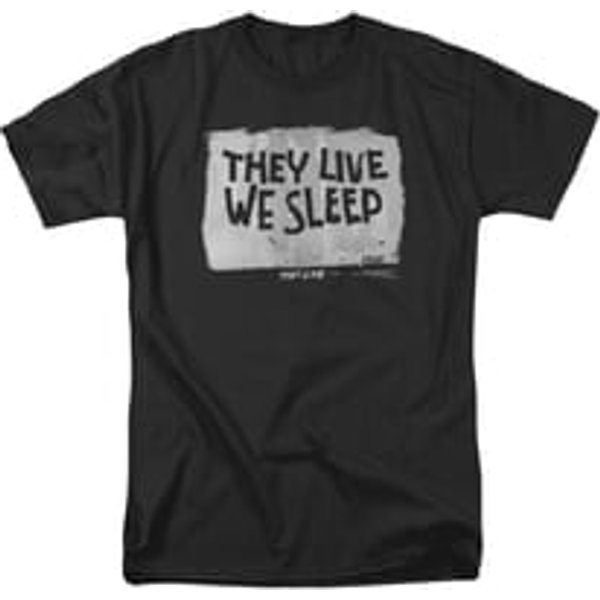 They Live Shirt We Sleep Adult Black Tee T-Shirt