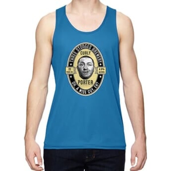 Three Stooges Curly Porter Dry Wicking Tank Top