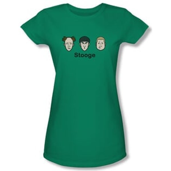 Three Stooges Junior Shirt Stooges Kelly Green Tee T-Shirt