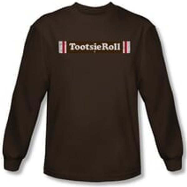 Tootsie Roll Shirt Logo Long Sleeve Coffee Tee T-Shirt