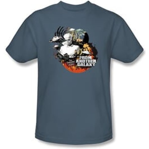 Twilight Zone Kids T-Shirt - From Another Galaxy Slate Blue Youth