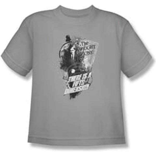Twilight Zone Shirt Kids Fifth Dimension Silver T-Shirt