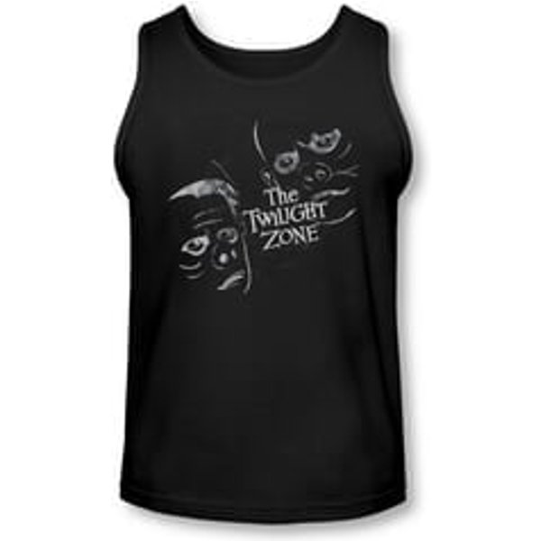 Twilight Zone Shirt Tank Top Faces Black Tanktop