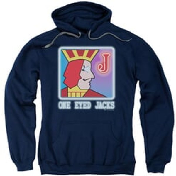 Twin Peaks Hoodie One Eyed Jacks Navy Blue Sweatshirt Hoody