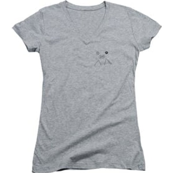 Twin Peaks Juniors V Neck Shirt Pie Athletic Heather T-Shirt