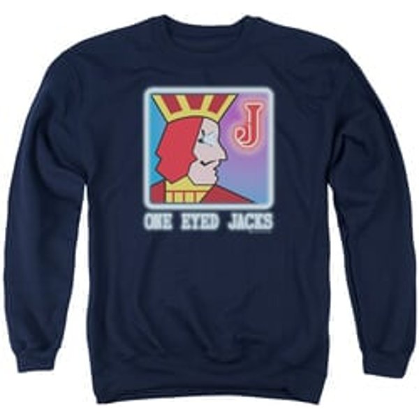 Twin Peaks Sweatshirt One Eyed Jacks Adult Navy Blue Sweat Shirt