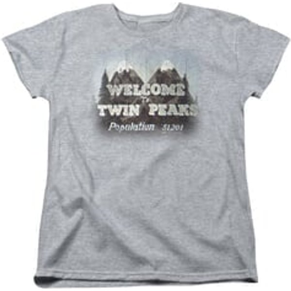 Twin Peaks Womens Shirt Welcome Athletic Heather T-Shirt