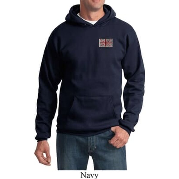 Union Jack Patch Pocket Print Hoodie