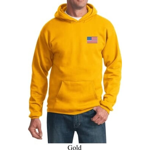 US Flag Pocket Print Hoodie