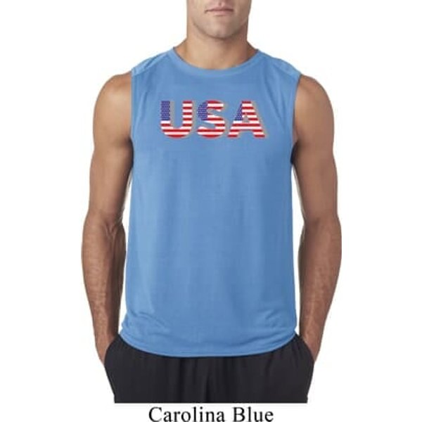USA 3D Mens Sleeveless Shirt