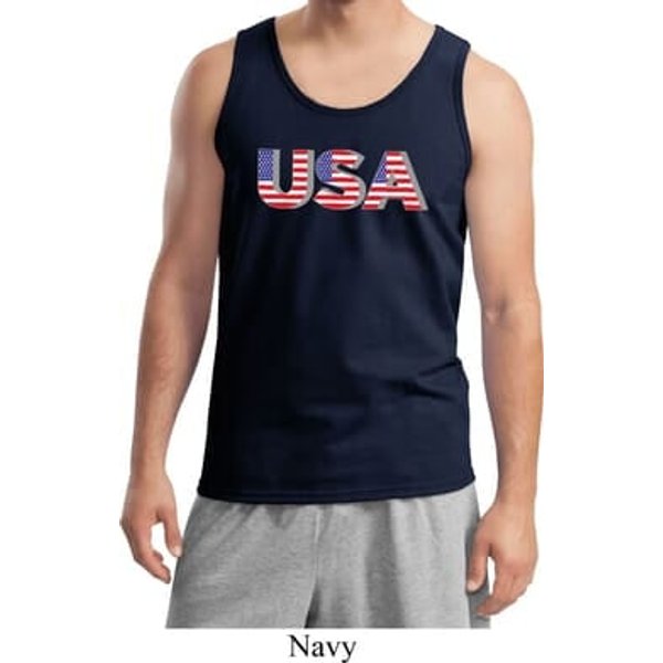 USA 3D Mens Tank Top
