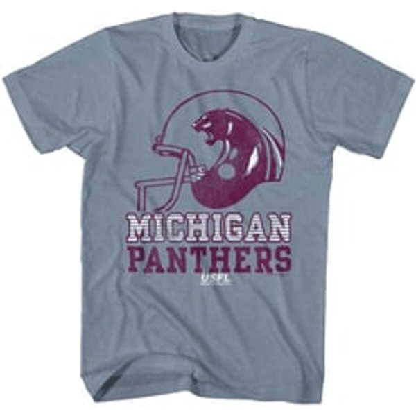 USFL Michigan Panthers Blue Heather T-shirt