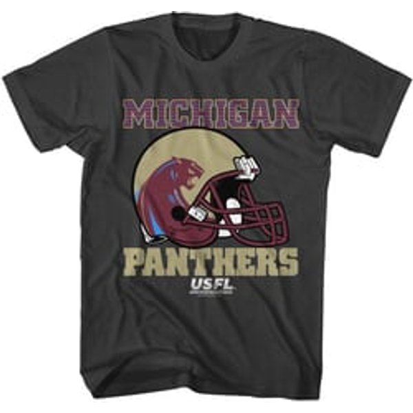 USFL Michigan Panthers Charcoal Heather T-shirt