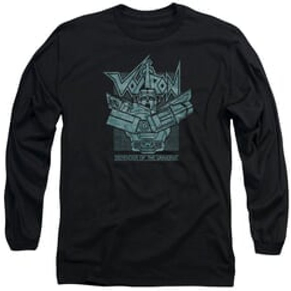 Voltron Shirt Defender Rough Long Sleeve Black Tee T-Shirt