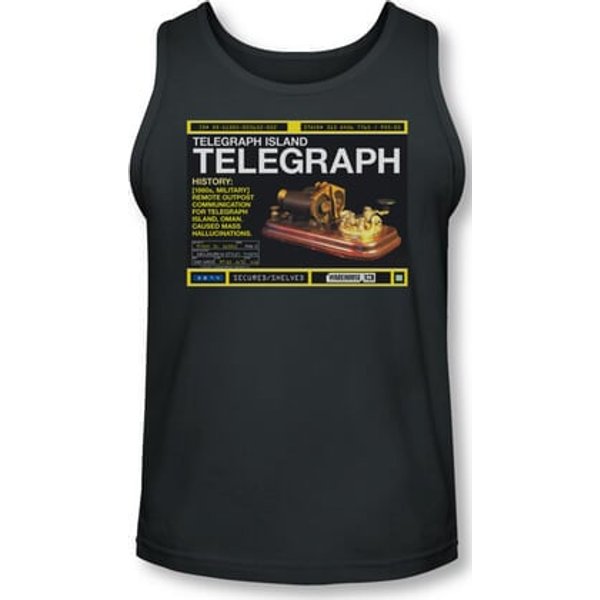 Warehouse 13 Tank Top Telegraph Island Charcoal Tanktop