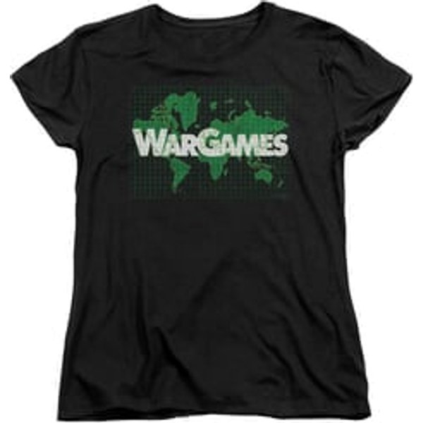 WarGames Womens Shirt Game Board Black T-Shirt