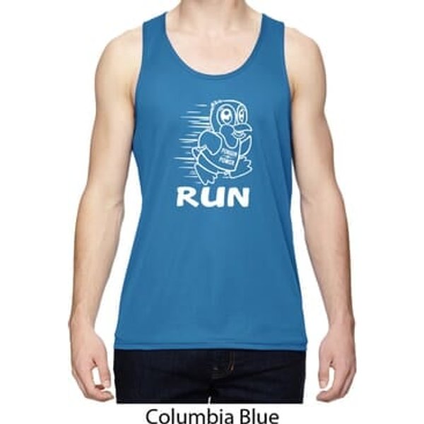 White Penguin Power Run Mens Moisture Wicking Tanktop