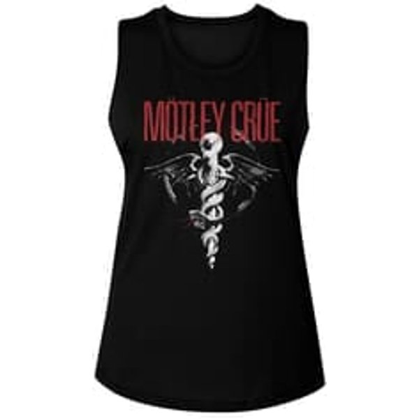 Womens Motley Crue DR FEELGOOD Sleeveless T-shirt - Black