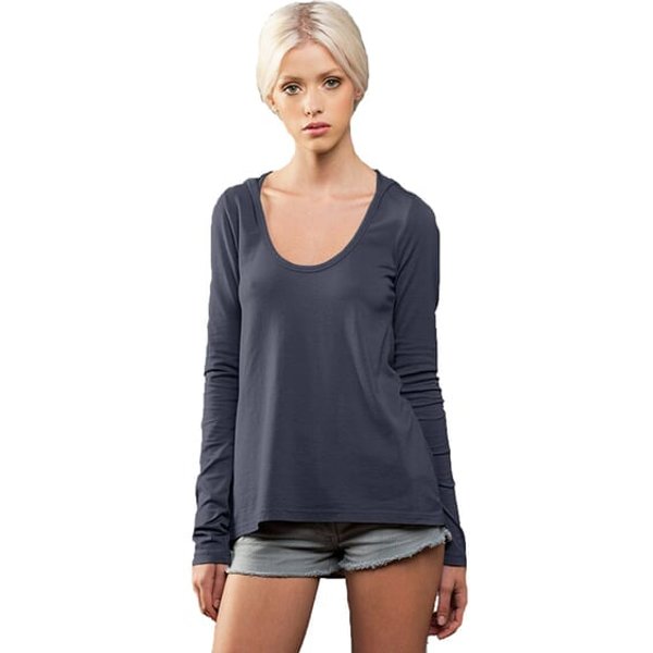 Womens Thin Hoodie Tee Shirt - Made in the USA