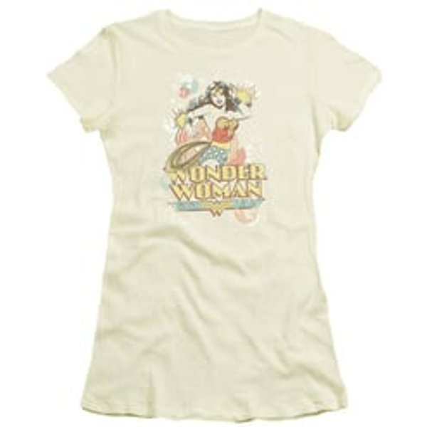 Wonder Woman Juniors T-shirt - Strength Cream Color Tee