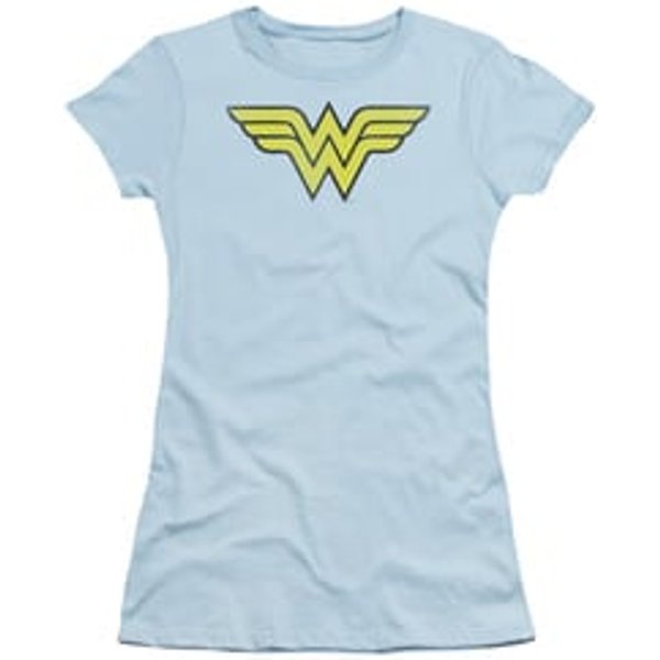 Wonder Woman Juniors T-shirt - WW Logo Distressed Tee
