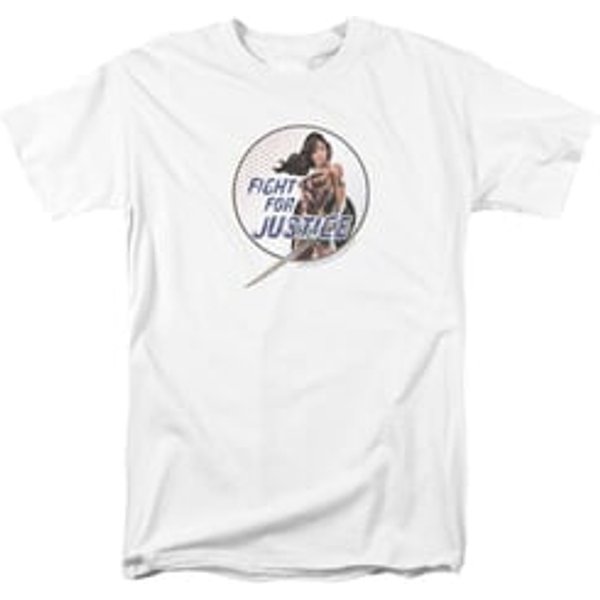 Wonder Woman Movie Shirt Fight For Justice White T-Shirt