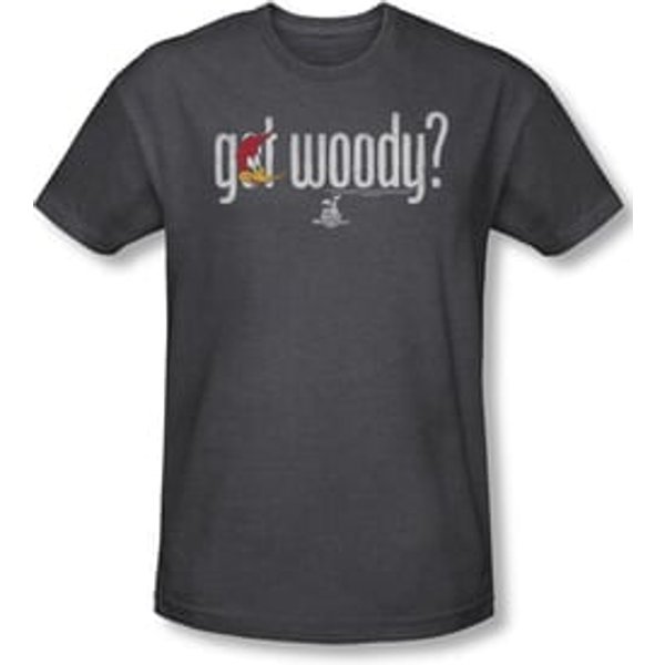 Woody Woodpecker Shirt Got Woody Adult Heather Charcoal Tee T-Shirt