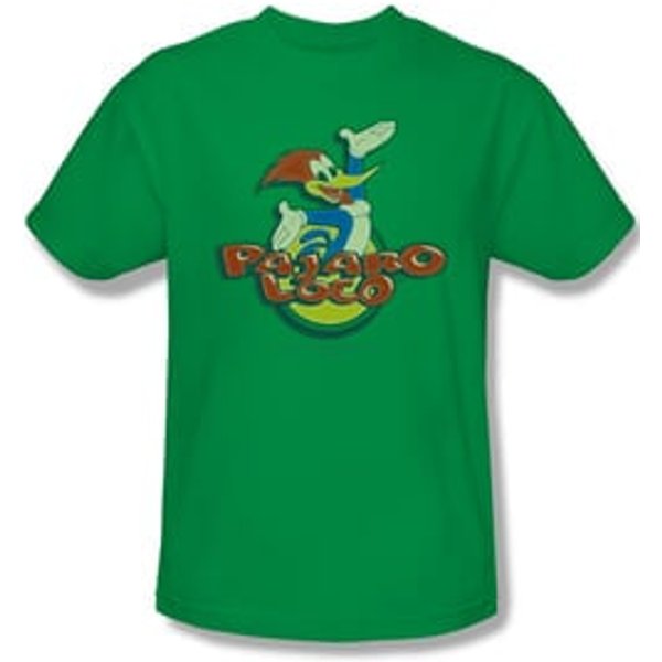 Woody Woodpecker Shirt Pajaro Loco Adult Kelly Green Tee T-Shirt
