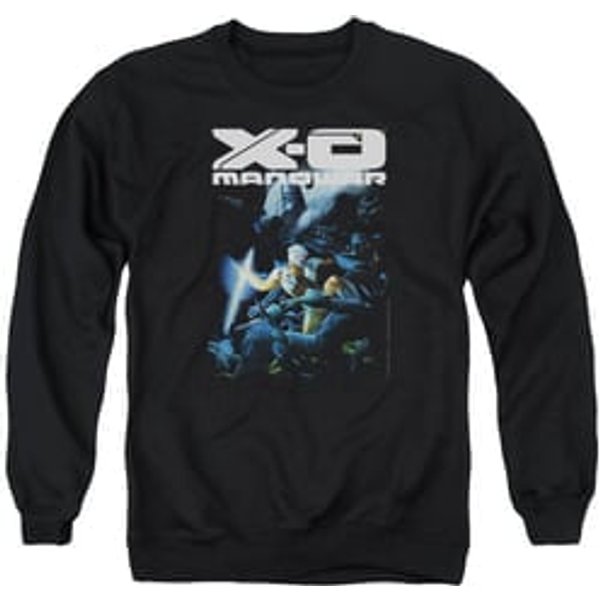 X-O Manowar Sweatshirt By The Sword Adult Black Sweat Shirt
