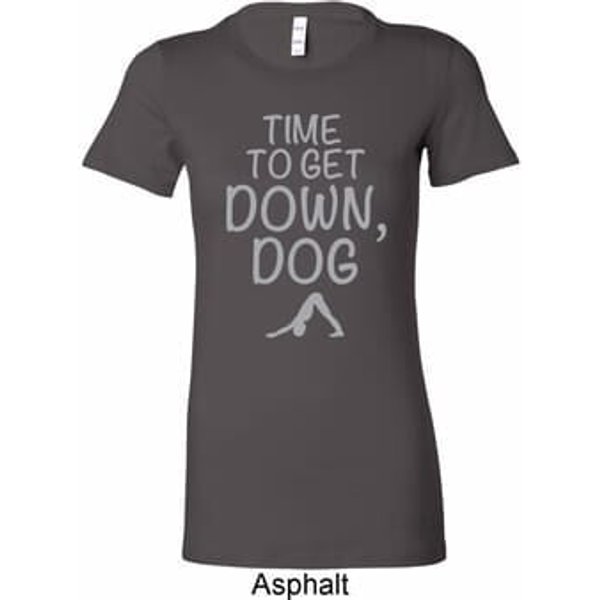 Yoga Get Down Dog Ladies Longer Length Shirt