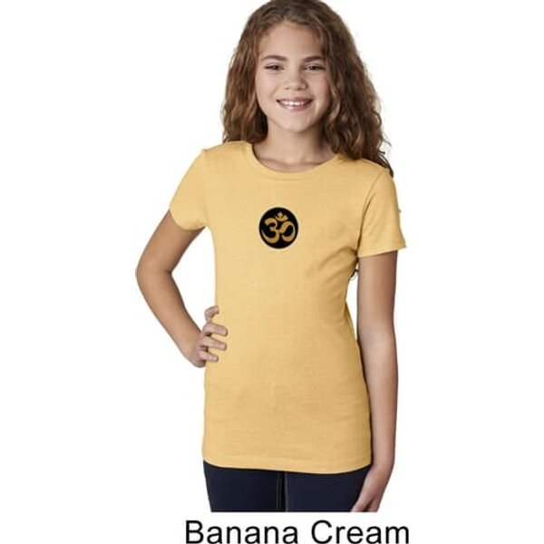 Yoga Gold AUM Patch Girls Shirt
