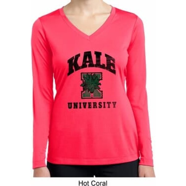 Yoga Kale University Lights Ladies Dry Wicking Long Sleeve Shirt